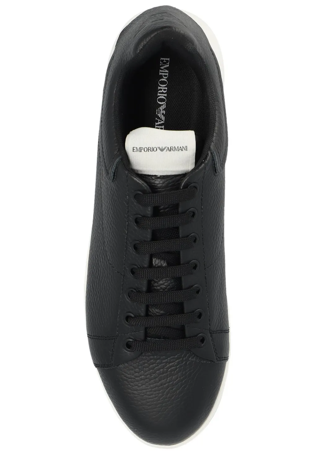 Emporio Armani Tumbled Low-Top Sneakers
