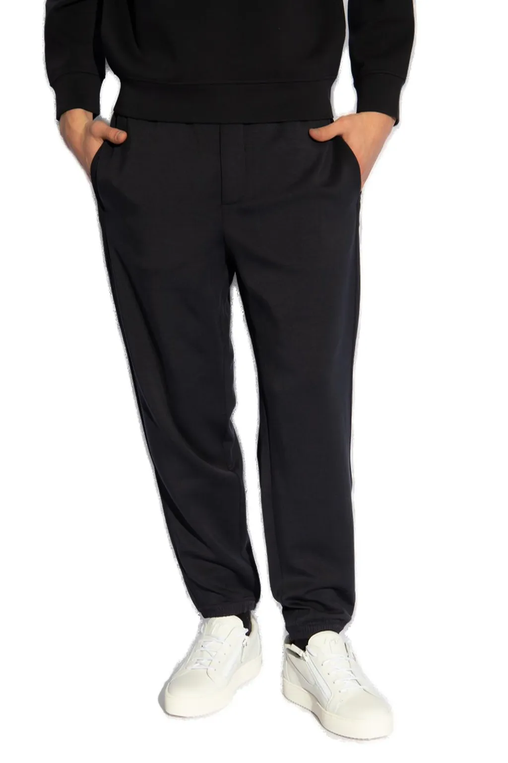 Emporio Armani Straight-Leg Drawstring Track Trousers