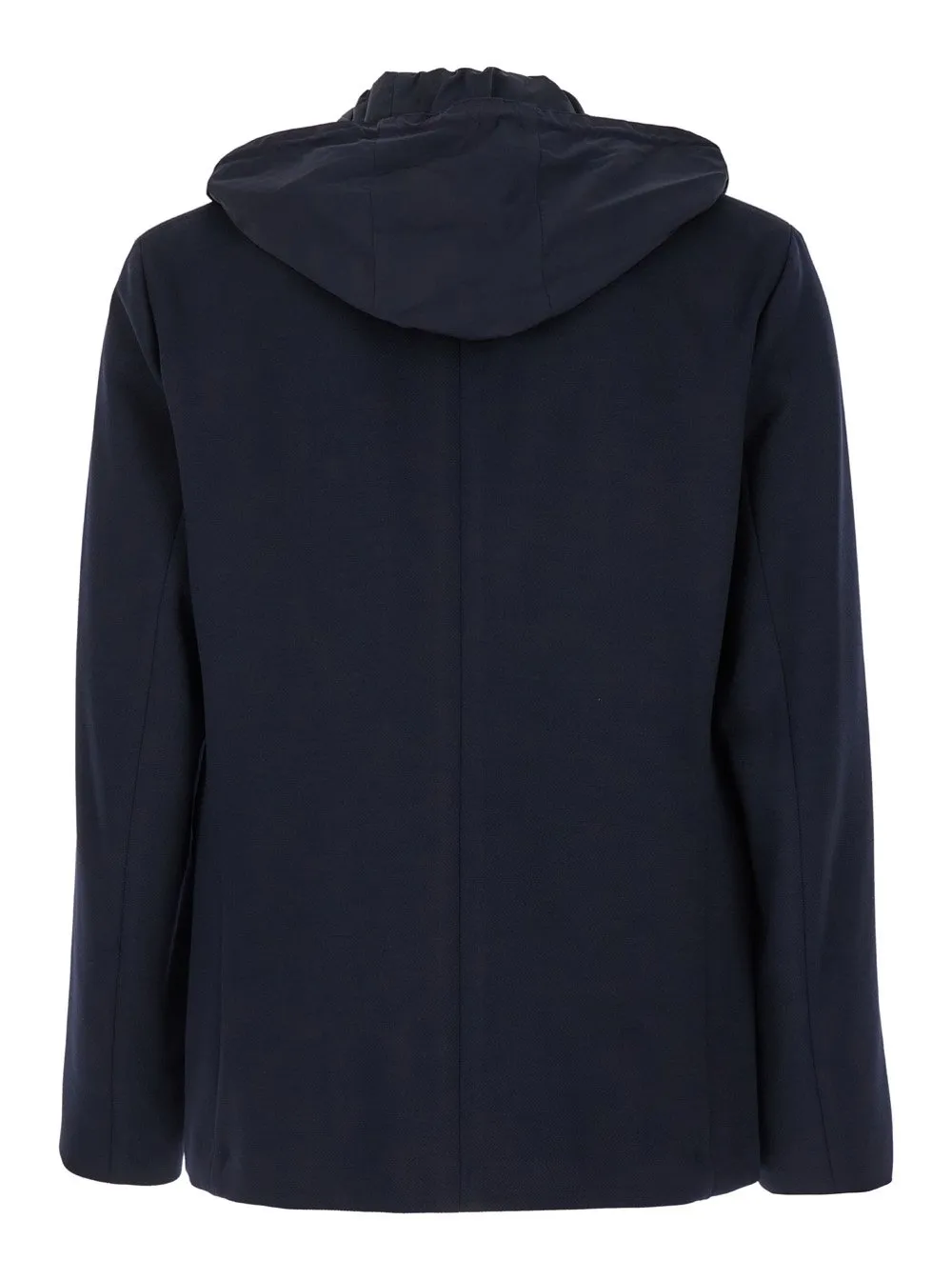 Emporio Armani Double Breasted Hooded Blazer