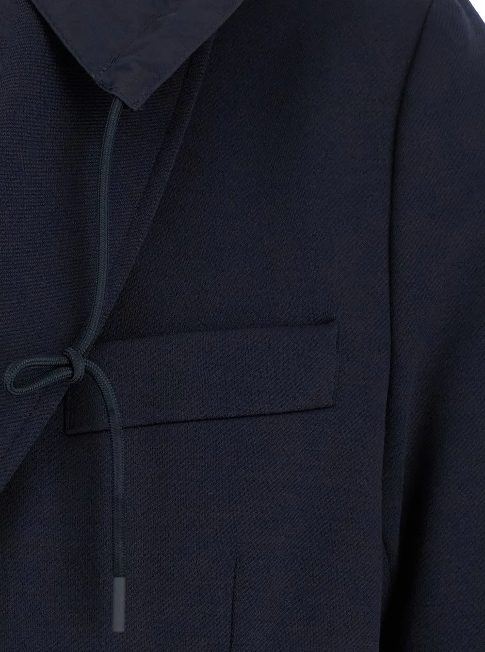 Emporio Armani Double Breasted Hooded Blazer