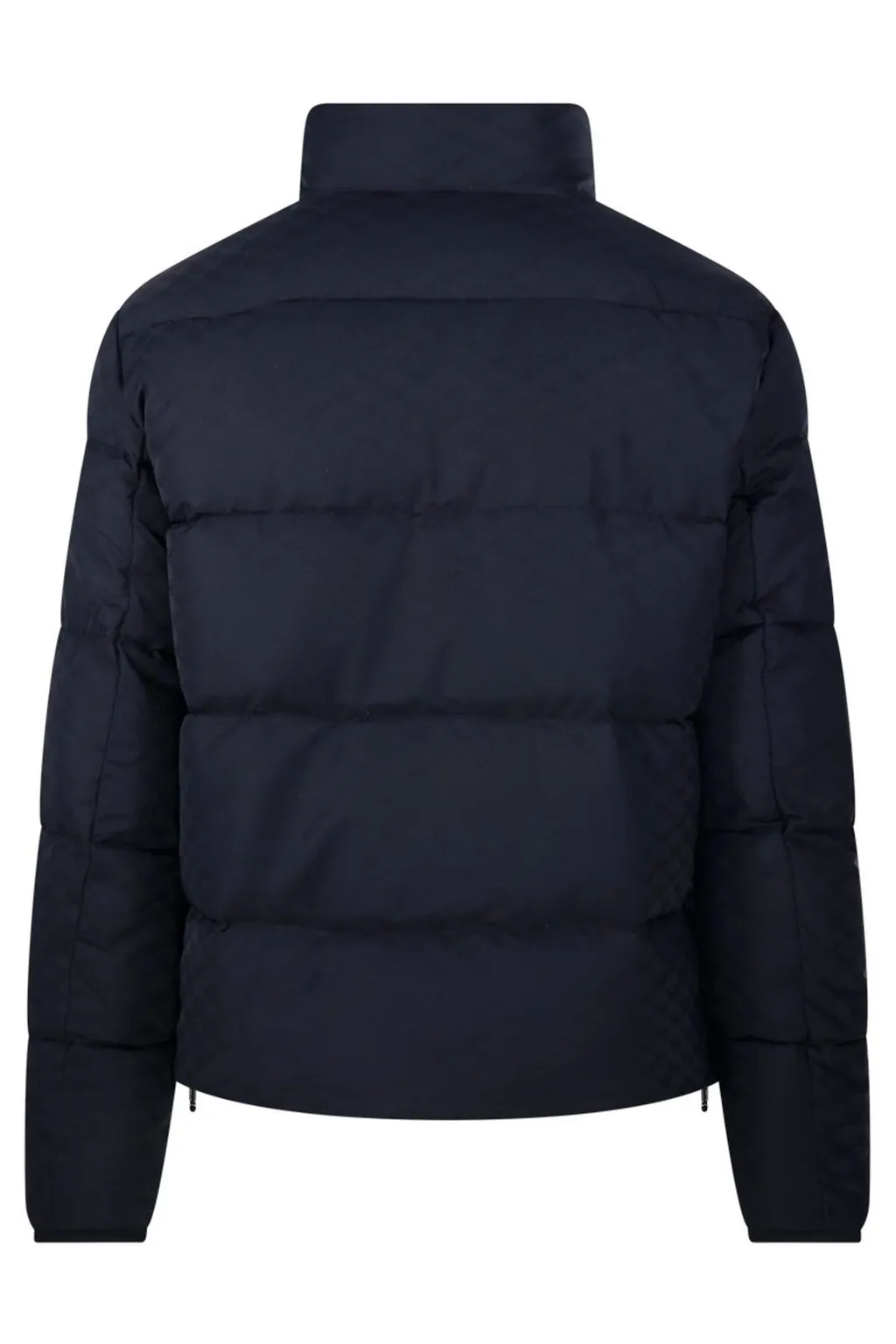 Emporio Armani Monogram Printed High-Neck Down Jacket