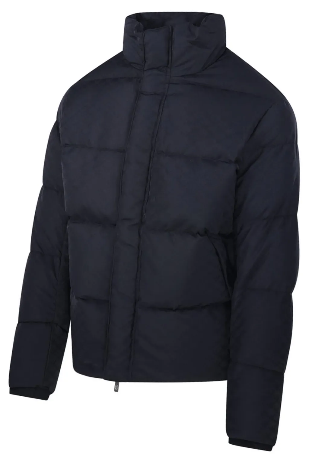 Emporio Armani Monogram Printed High-Neck Down Jacket