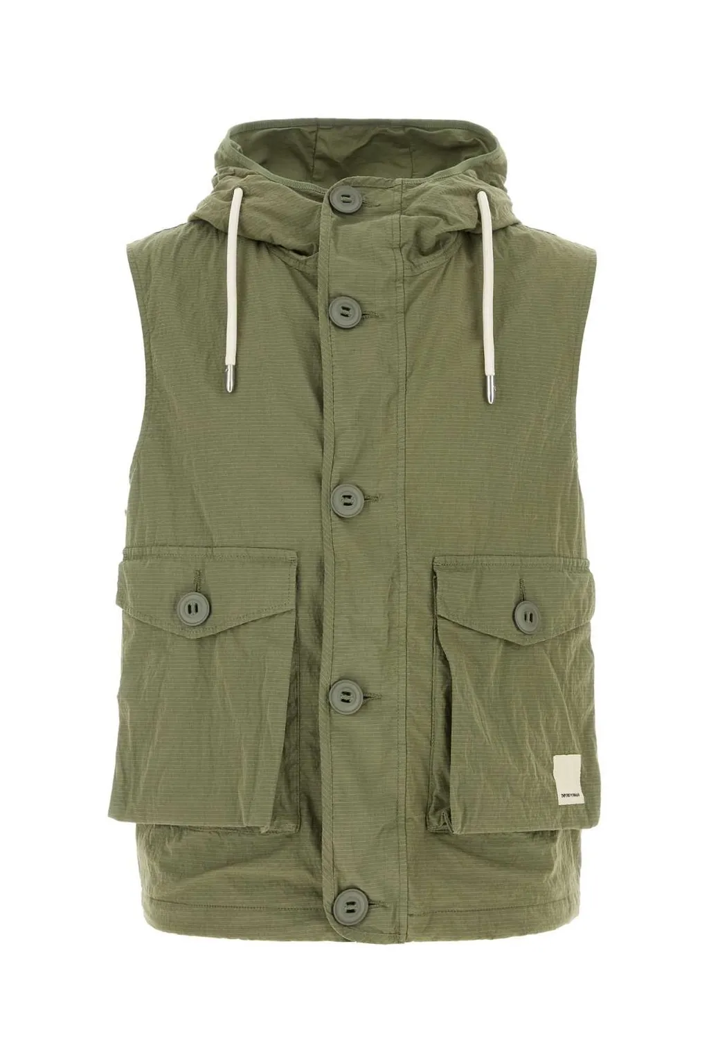 Emporio Armani Drawstring Ripstop Hooded Jacket