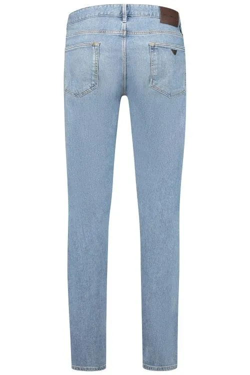 Emporio Armani Logo-Plaque Low-Rise Jeans