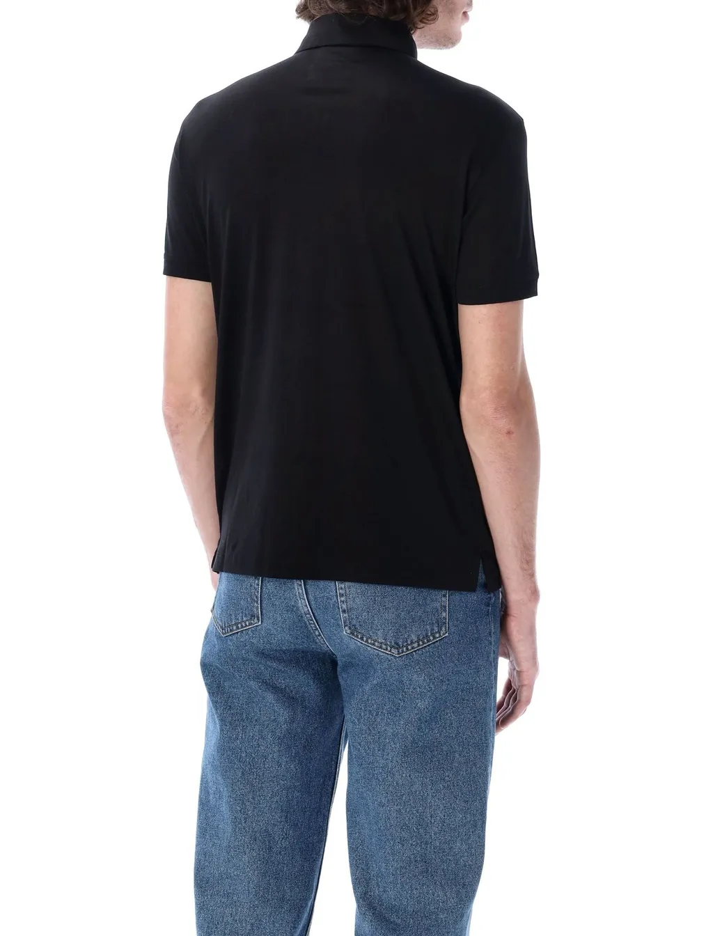 Emporio Armani Logo Printed Short-Sleeved Polo Shirt