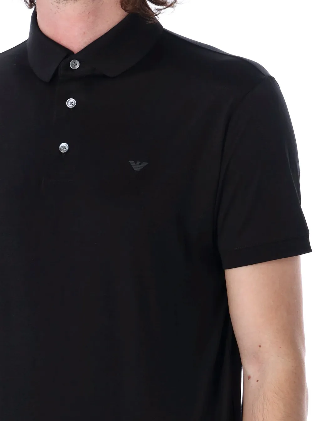 Emporio Armani Logo Printed Short-Sleeved Polo Shirt