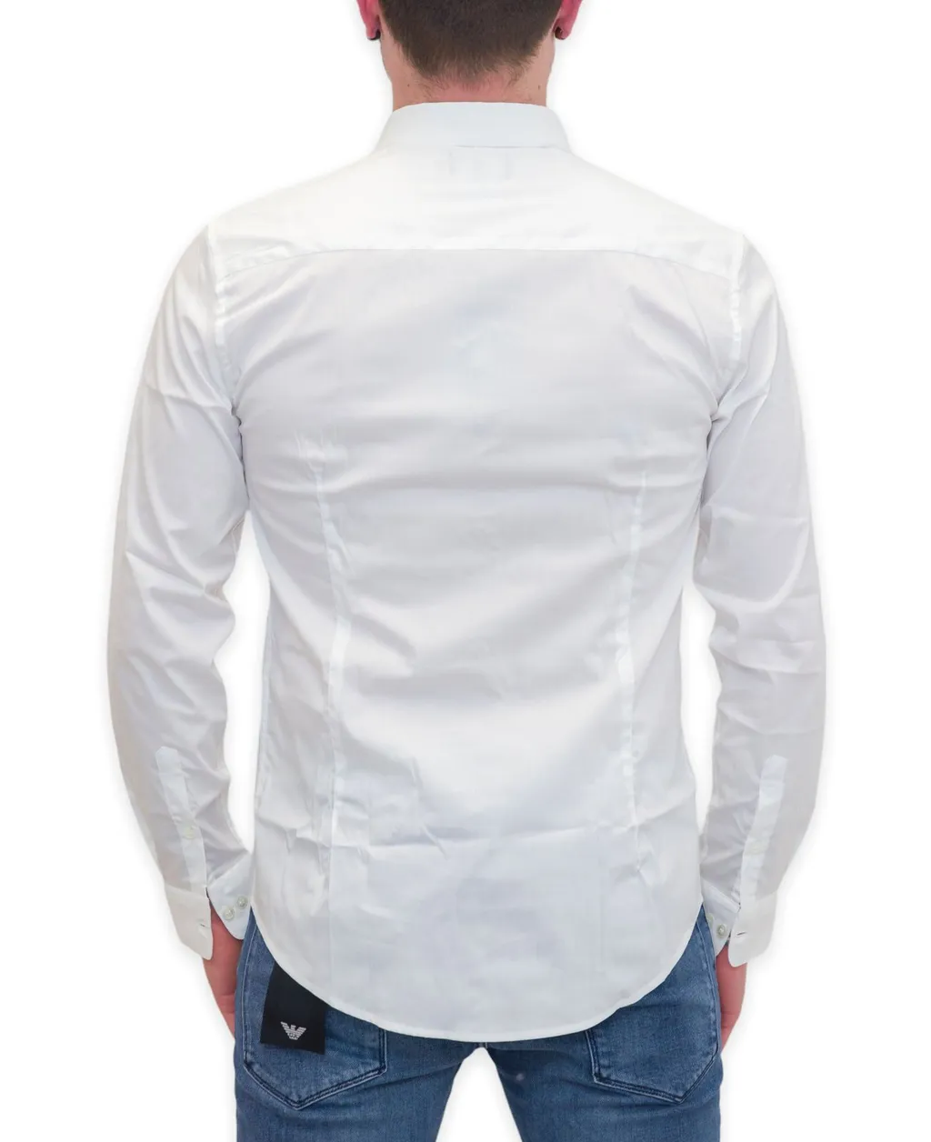 Emporio Armani Logo-Embroidered Buttoned Shirt