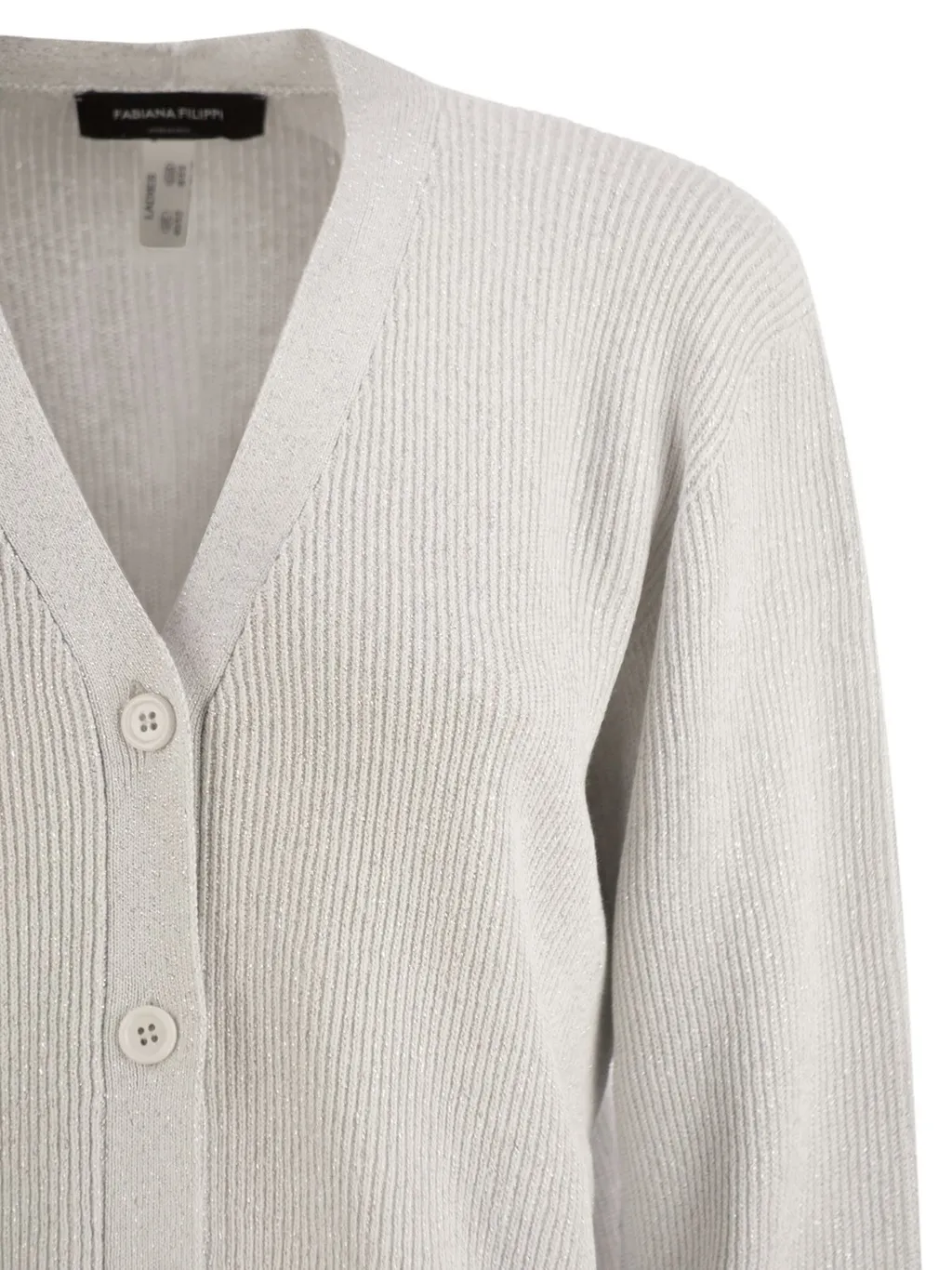 Fabiana Filippi V-Neck Ribbed Cardigan