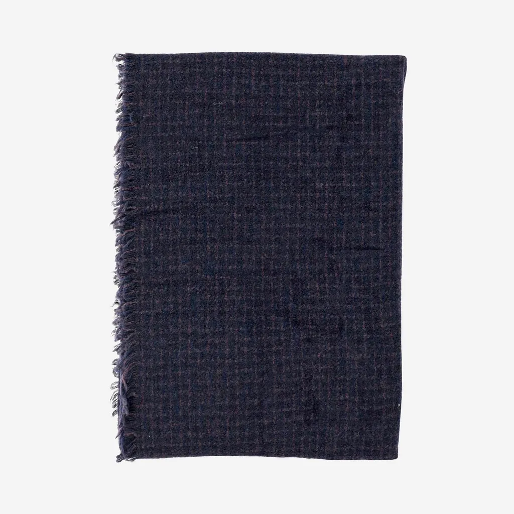 Faliero Sarti Fringed Plaid Scarf