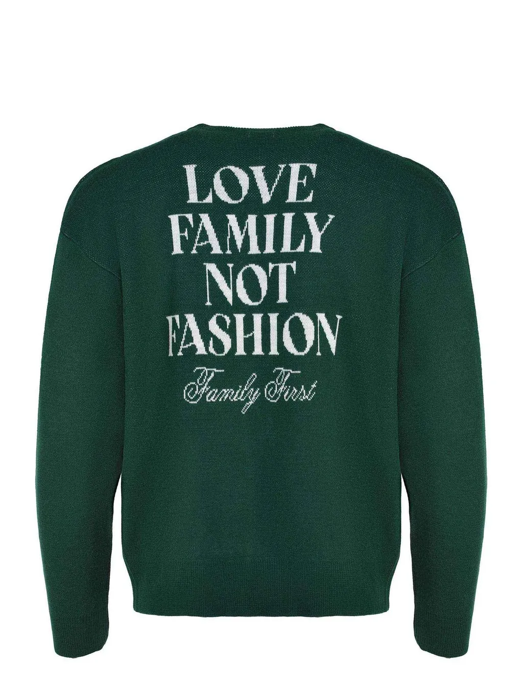 Family First Logo Print Sweater