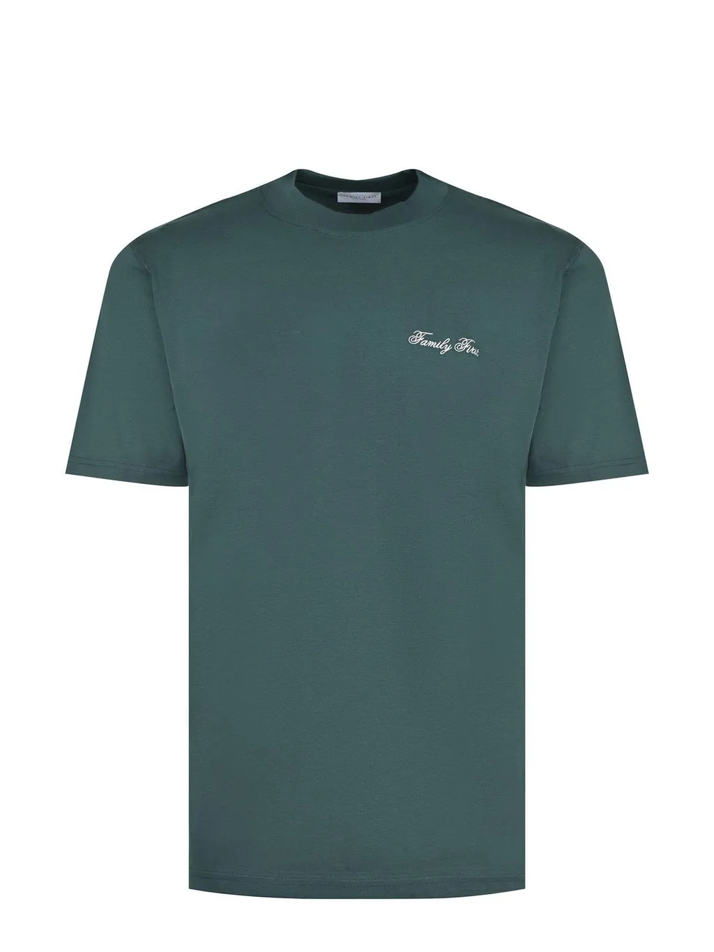Family First Ribbed Crew Neck T-Shirt