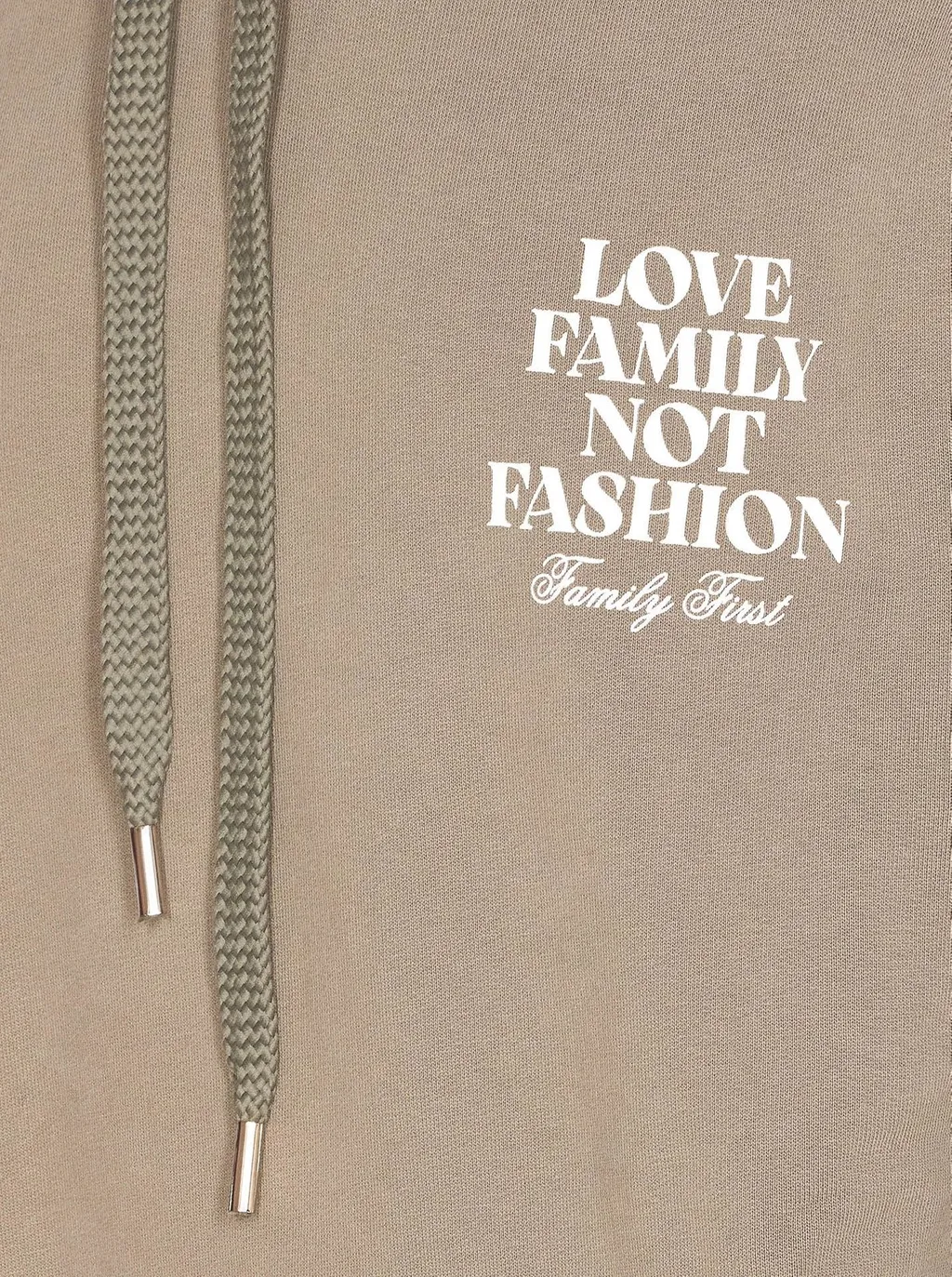 Family First Printed Hoodie Sweater