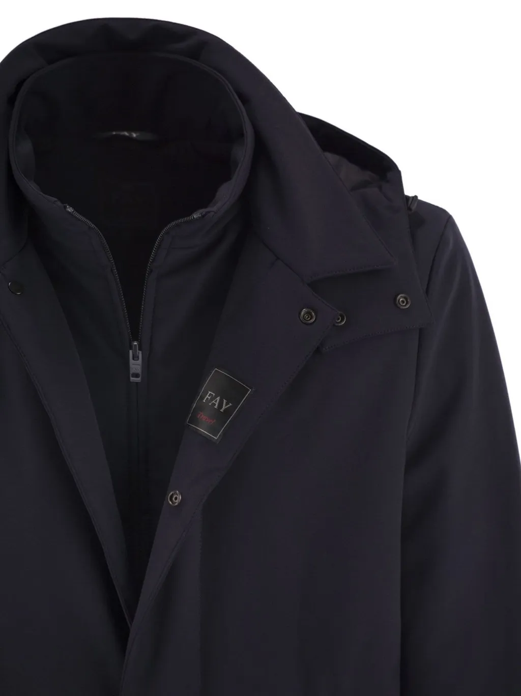 Fay Travel Stretch Jersey Coat
