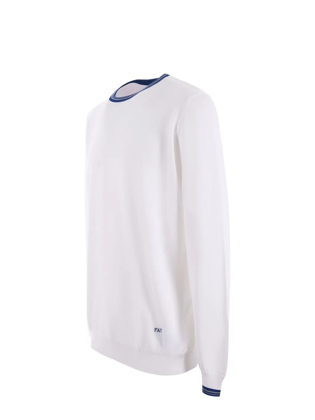 Fay Ribbed Crew Neck Knitwear