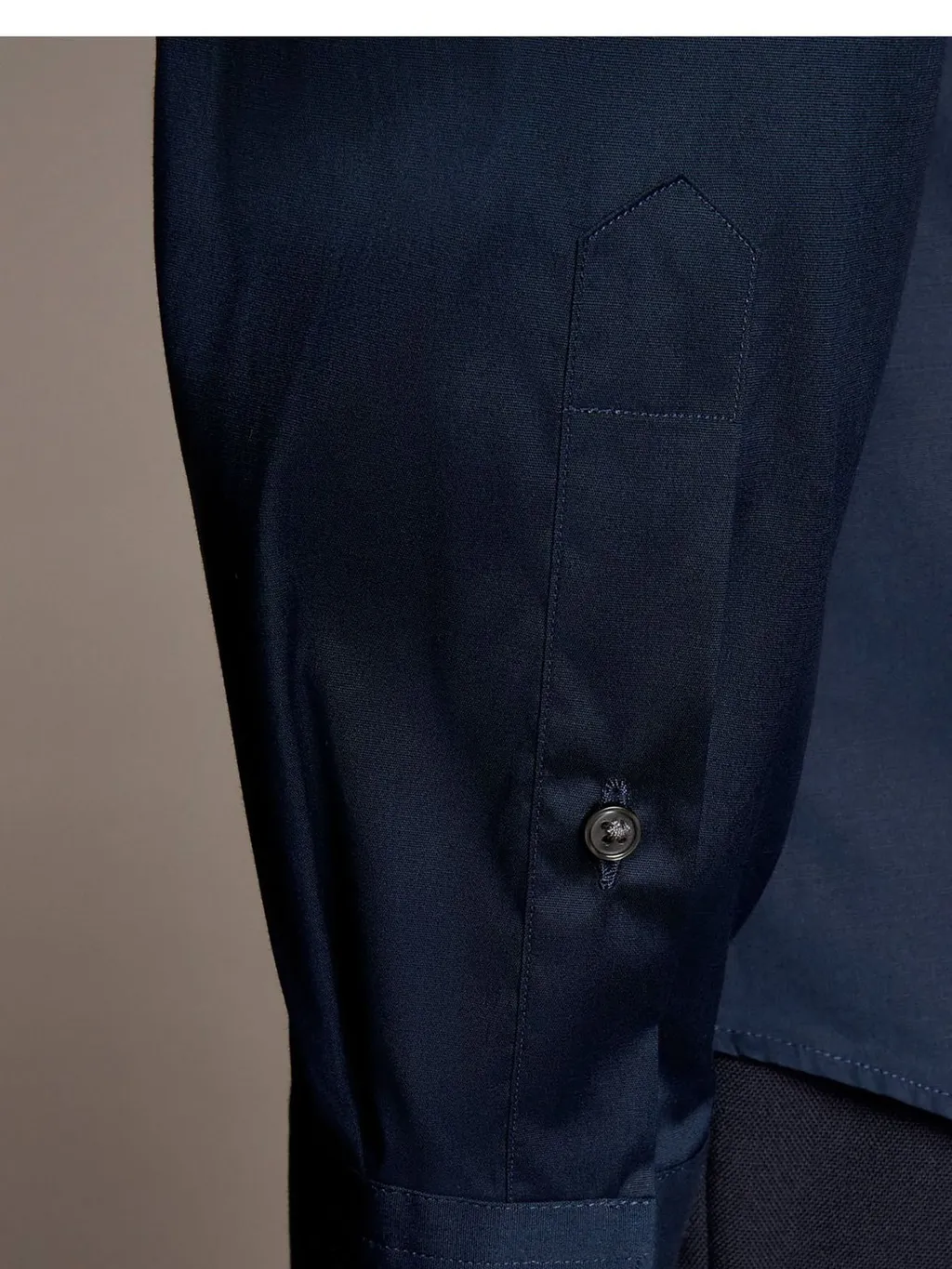 Fay Poplin Logo Patch Shirt