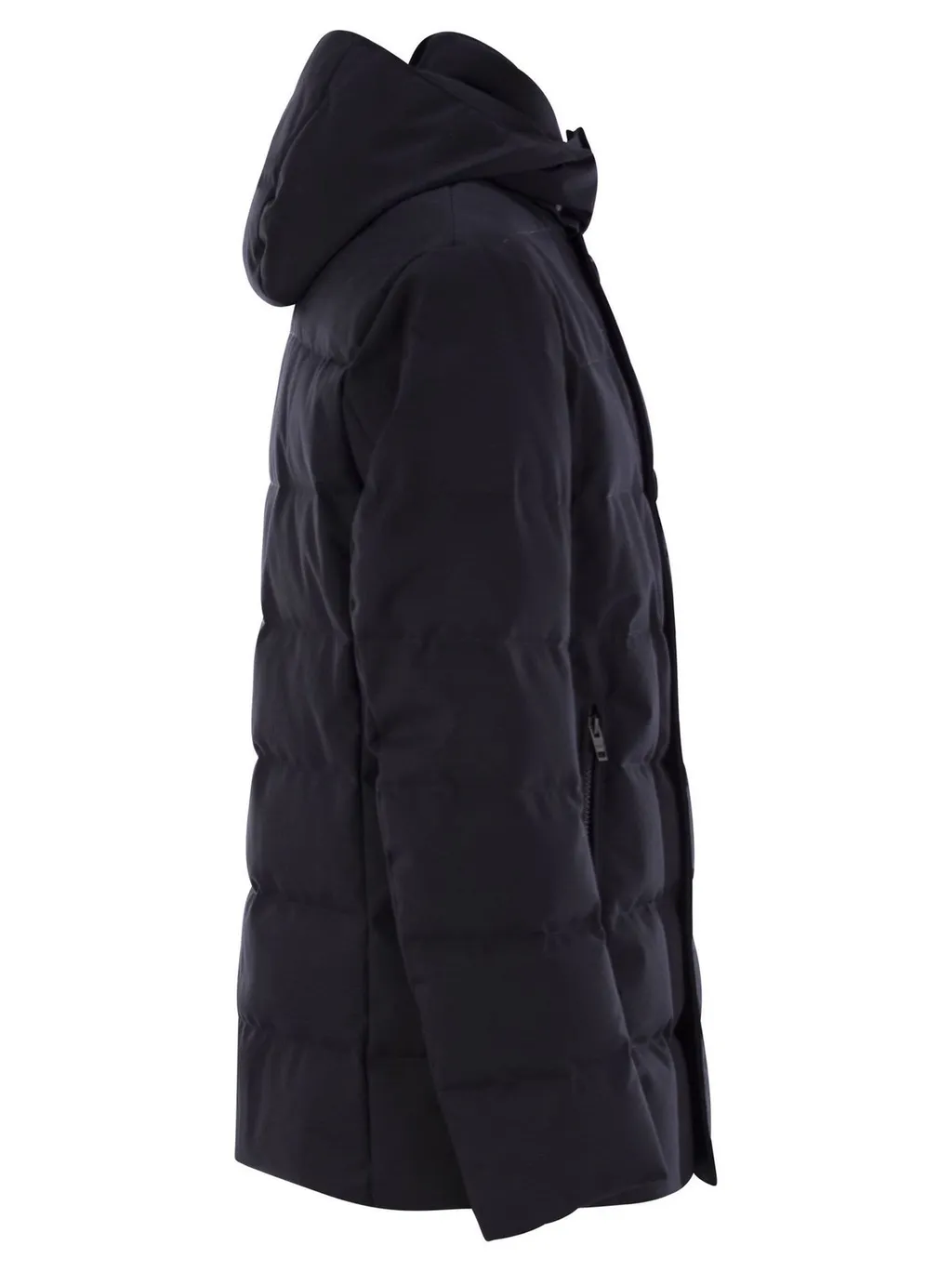 Fay Double-Breasted Hooded Jacket