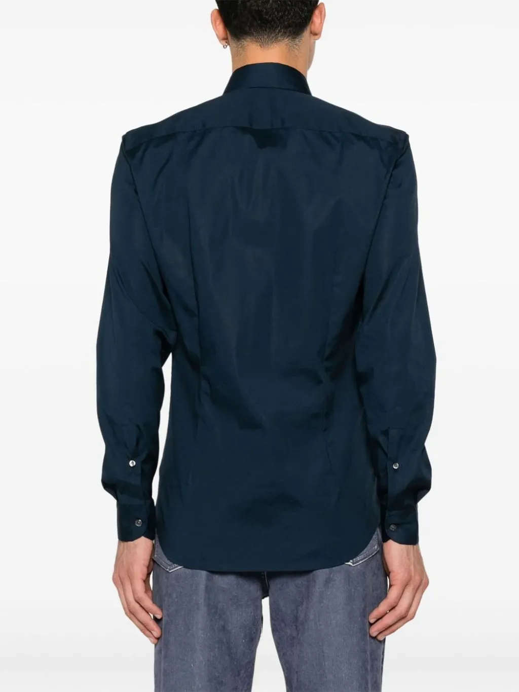 Fay Poplin Button-Up Shirt