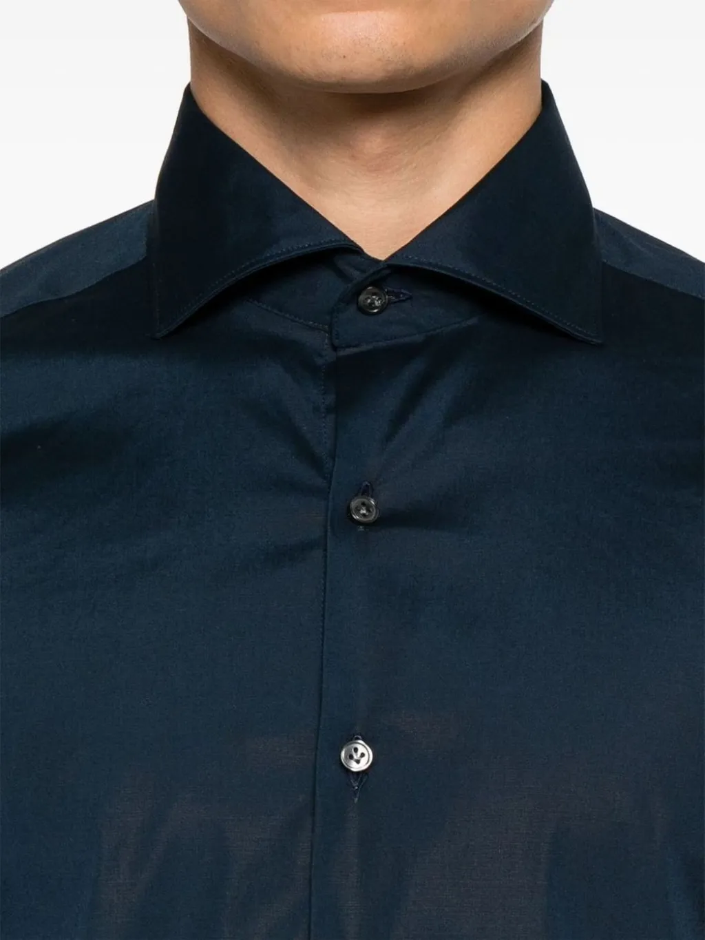 Fay Poplin Button-Up Shirt