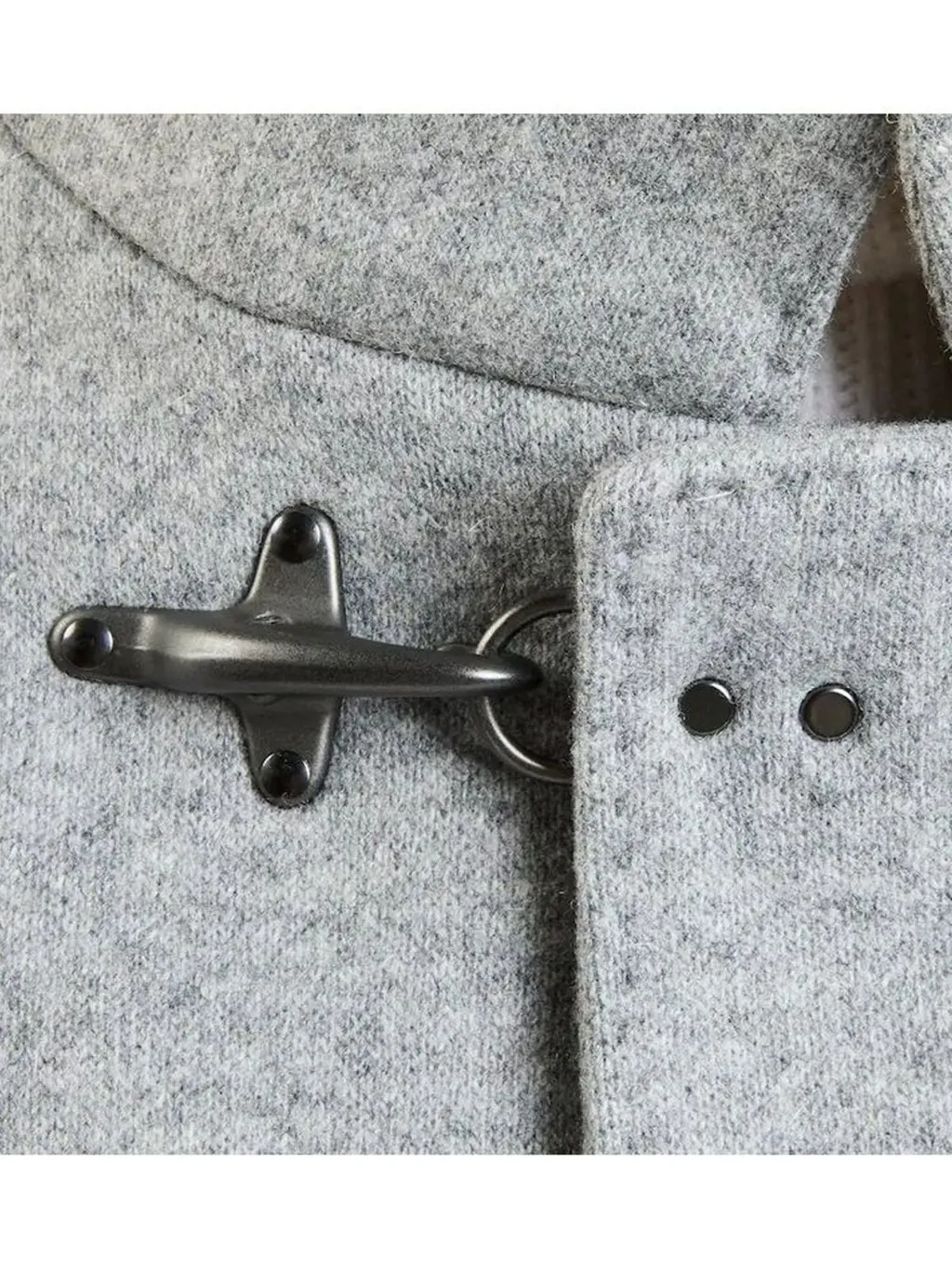 Fay Hook Collar Wool Blend Coat