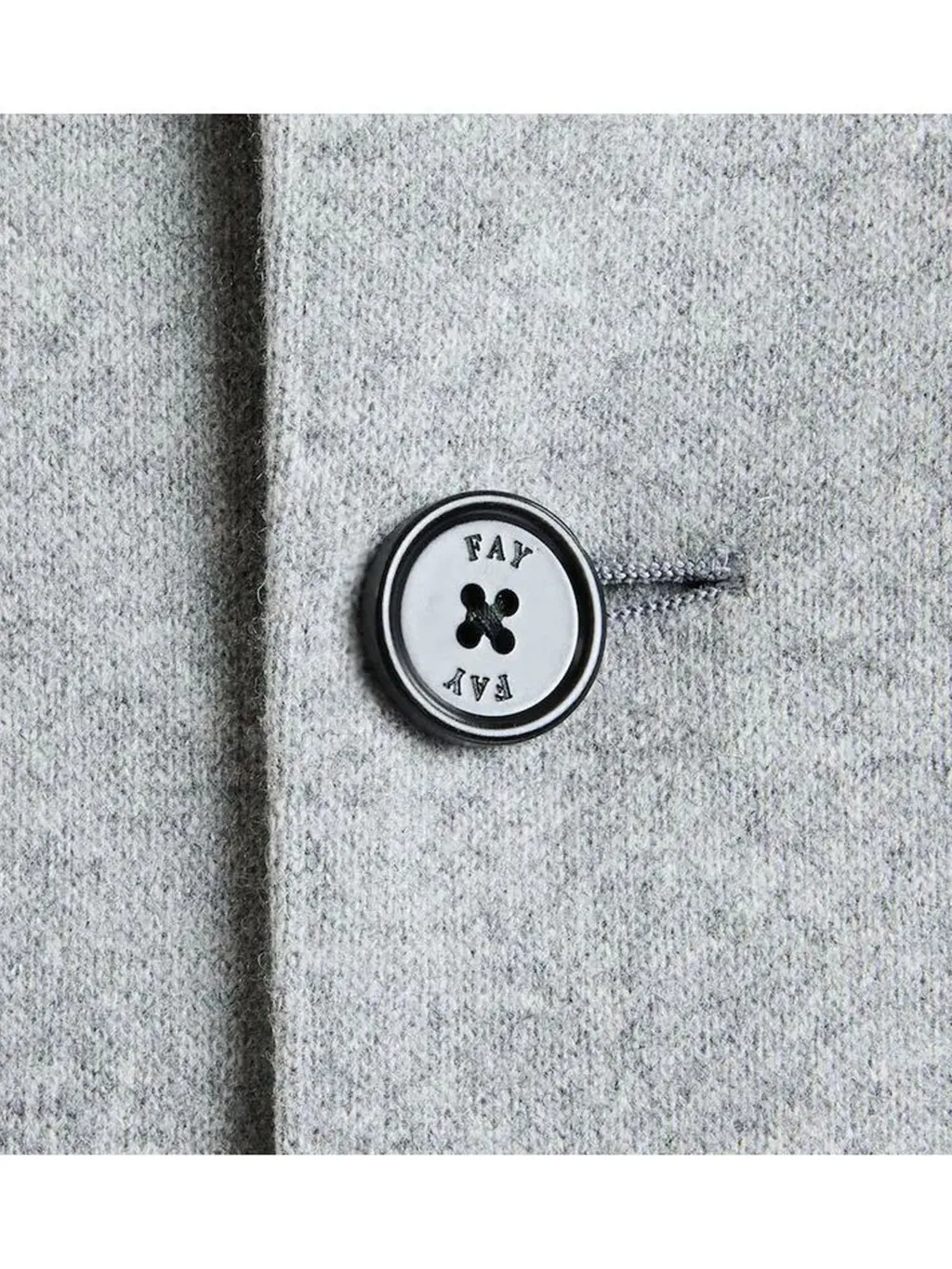 Fay Hook Collar Wool Blend Coat