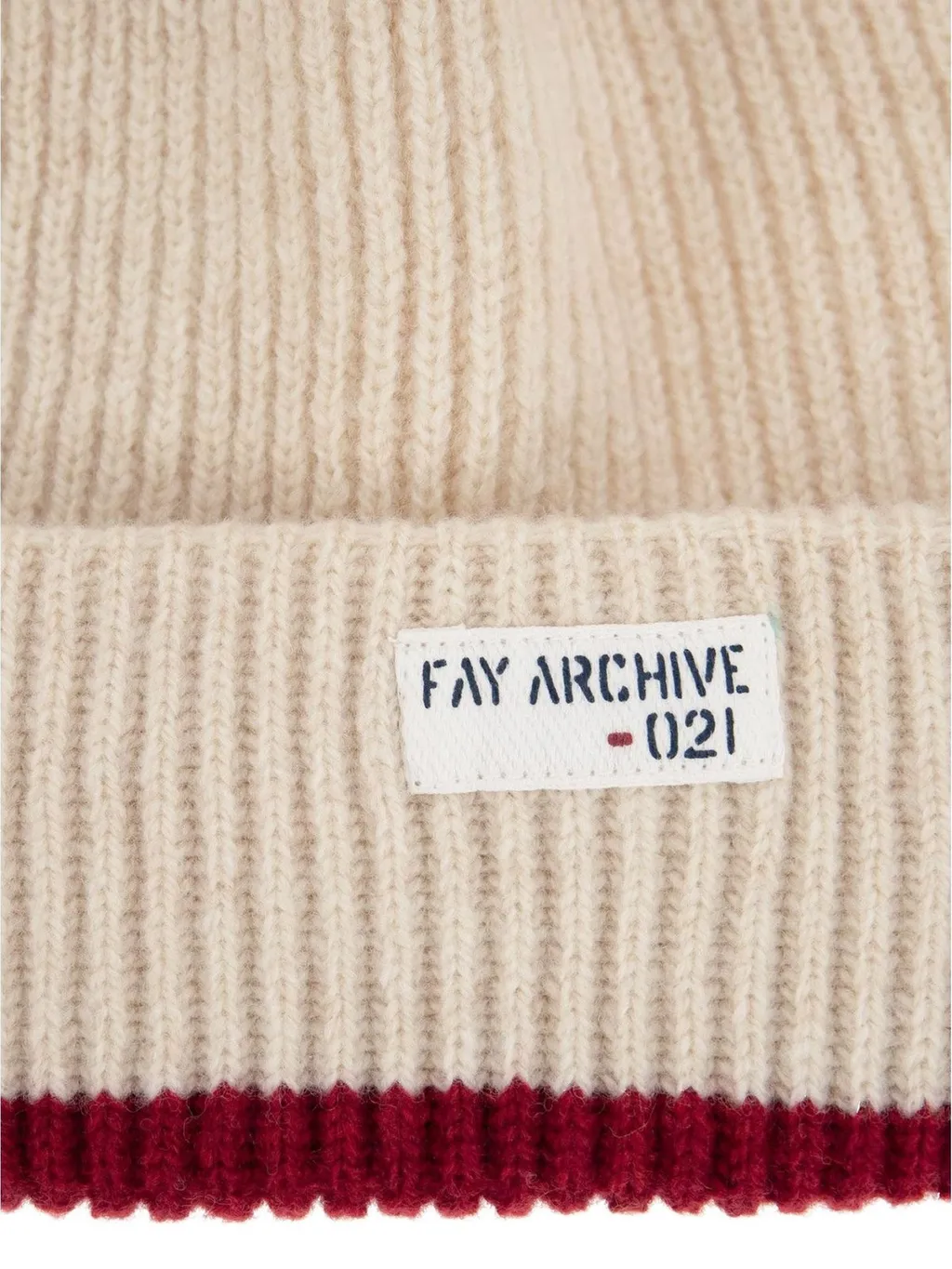 Fay Ribbed Knit Beanie Hat
