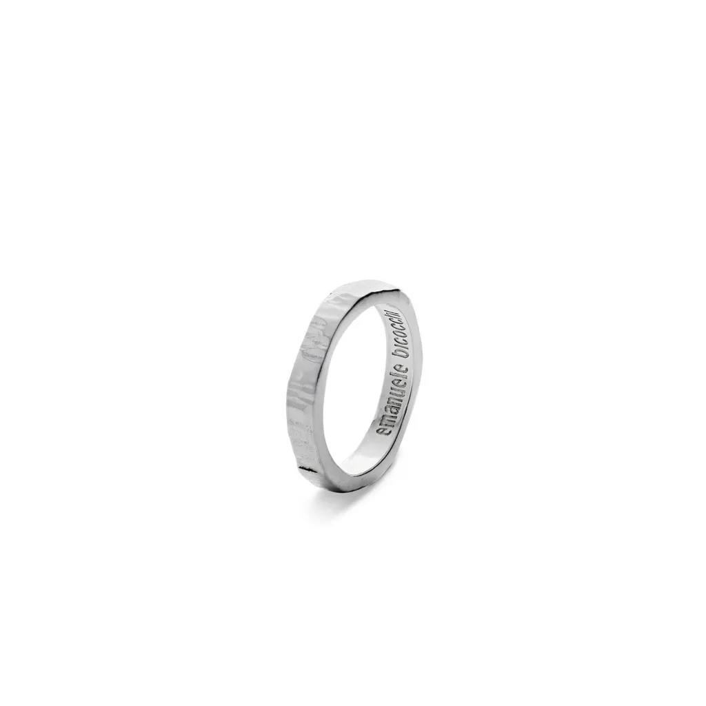 Emanuele Bicocchi Hammered Band Ring