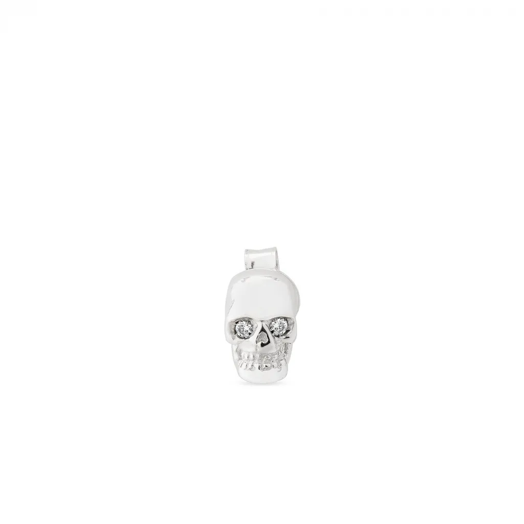 Emanuele Bicocchi Diamond Skull Single Earring