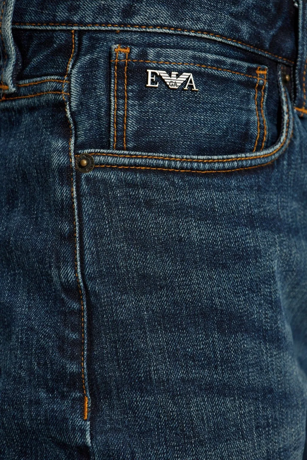 Emporio Armani Logo Plaque Skinny Jeans