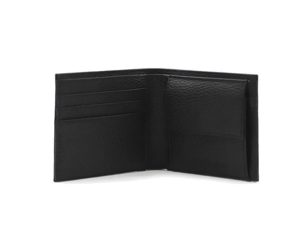 Emporio Armani Logo Detailed Bi-Fold Wallet