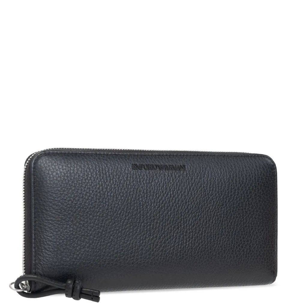 Emporio Armani Logo Lettering Zipped Wallet