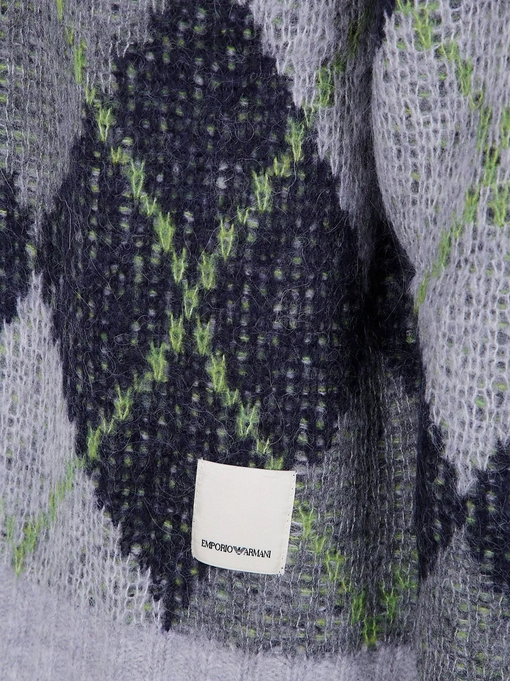 Emporio Armani All-Over Patterned Crewneck Jumper