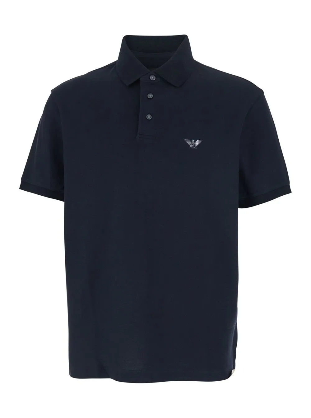 Emporio Armani Logo Embroidered Short-Sleeved Polo Shirt