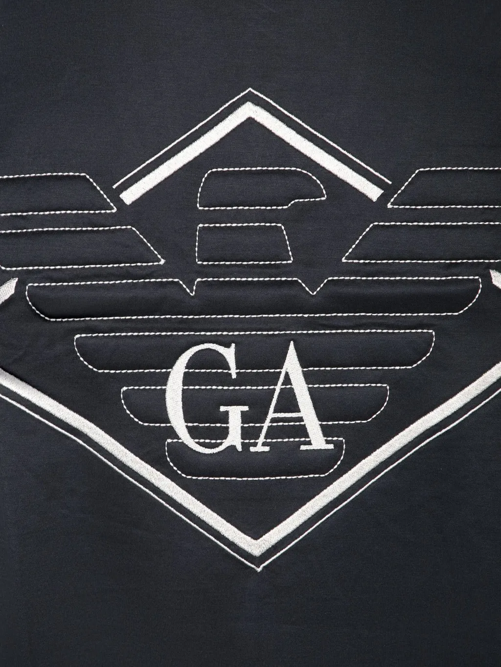 Emporio Armani Logo Embroidered Crewneck T-Shirt