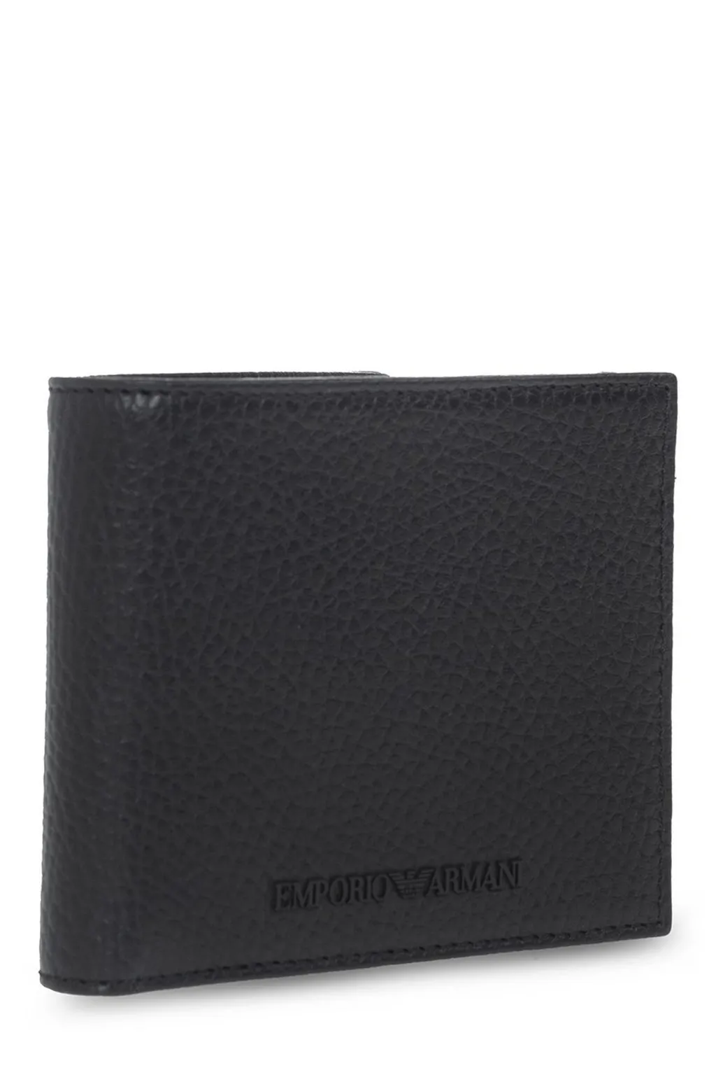 Emporio Armani Logo Embossed Bi-Fold Wallet