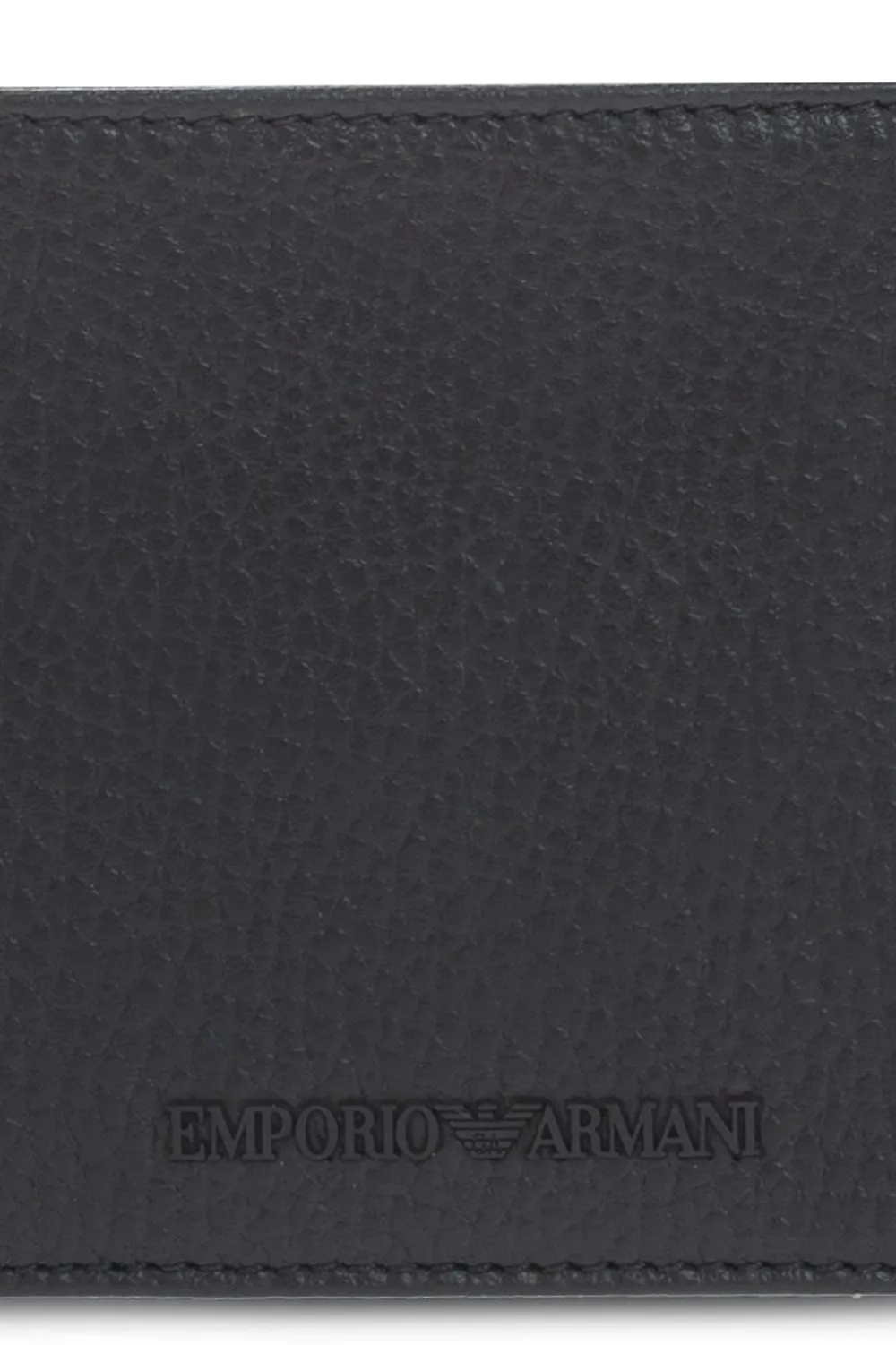 Emporio Armani Logo Embossed Bi-Fold Wallet