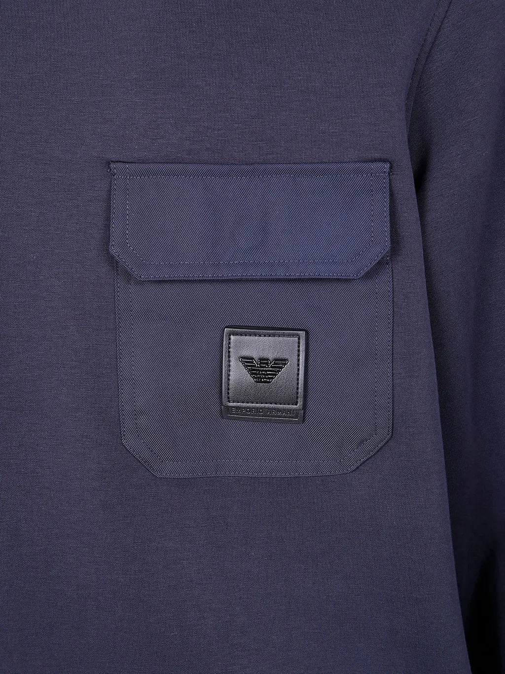 Emporio Armani Logo-Patch Crewneck Sweatshirt