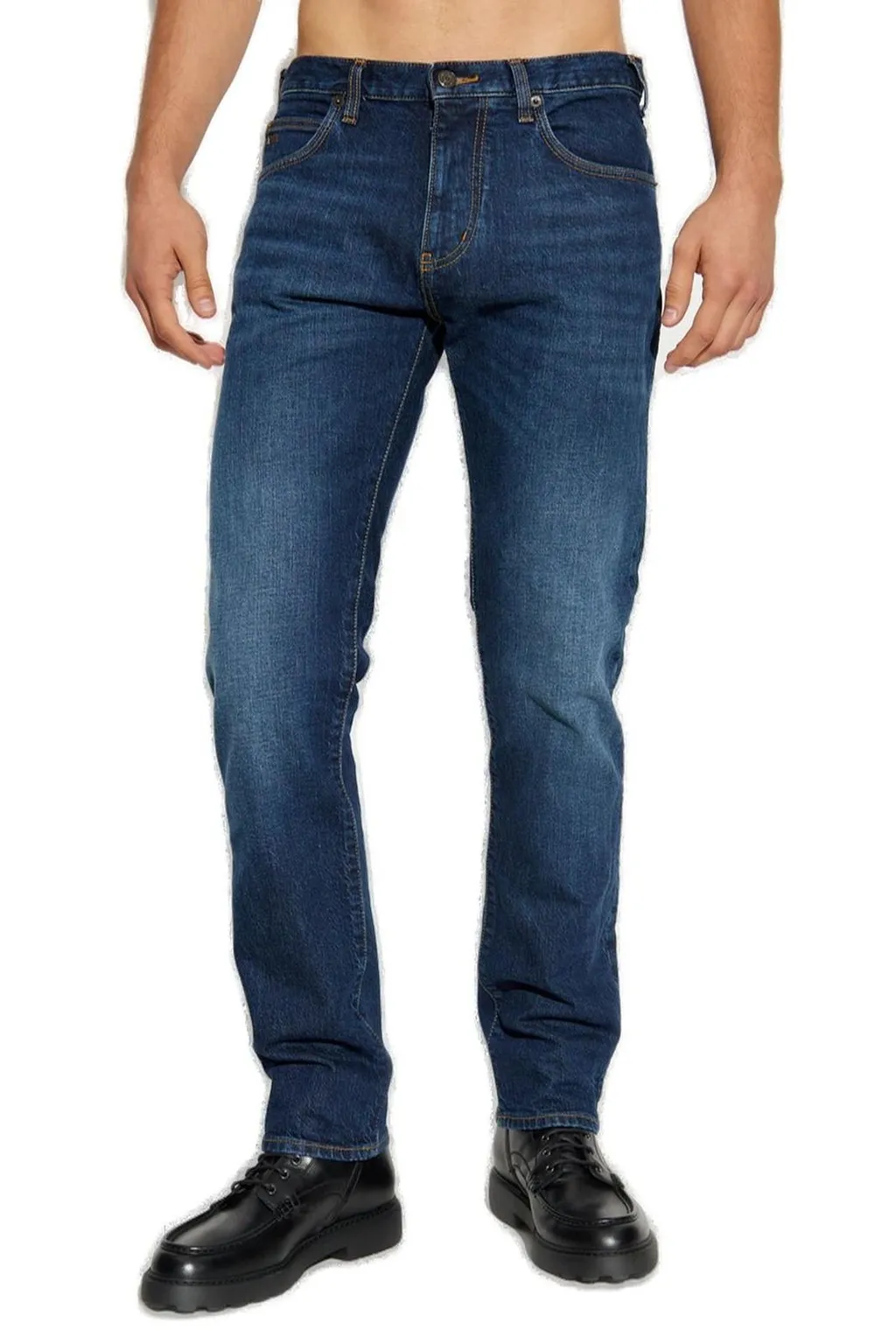 Emporio Armani Logo Plaque Skinny Jeans