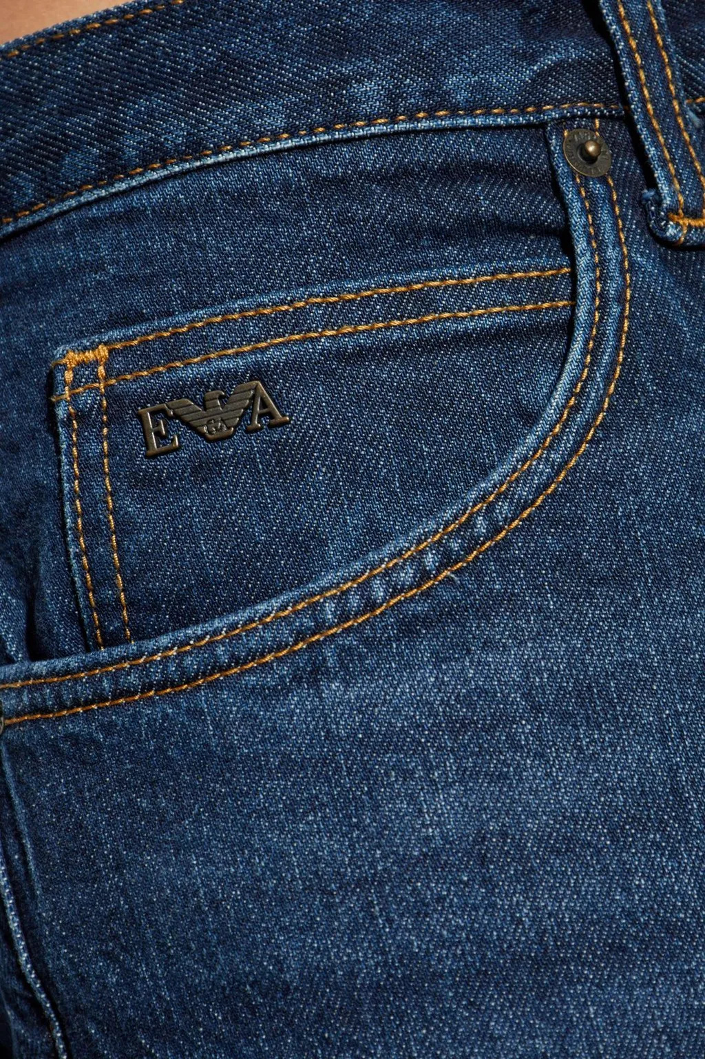 Emporio Armani Logo Plaque Skinny Jeans