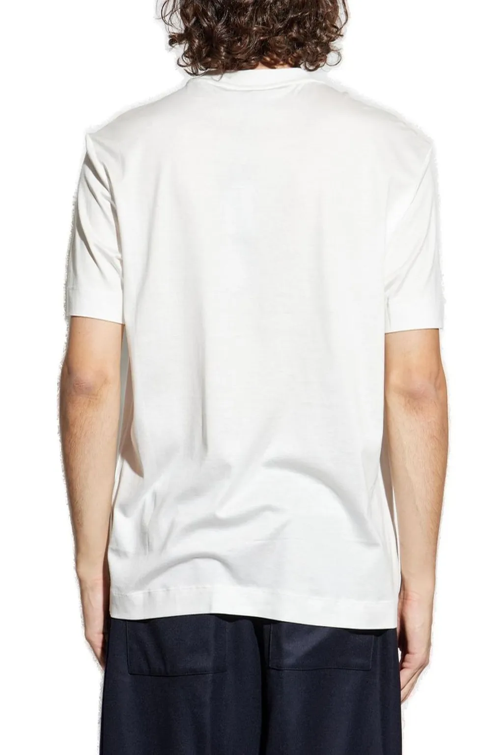 Emporio Armani Logo-Patch Crewneck T-Shirt