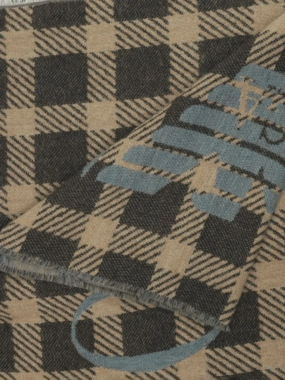 Emporio Armani Plaid Jacquard Scarf