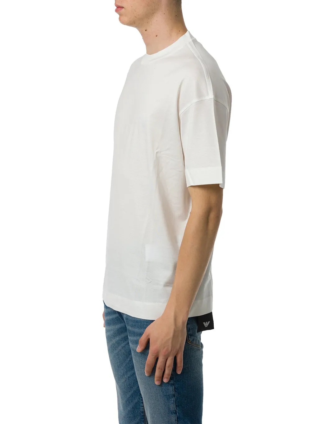 Emporio Armani Logo Patch Crewneck T-Shirt