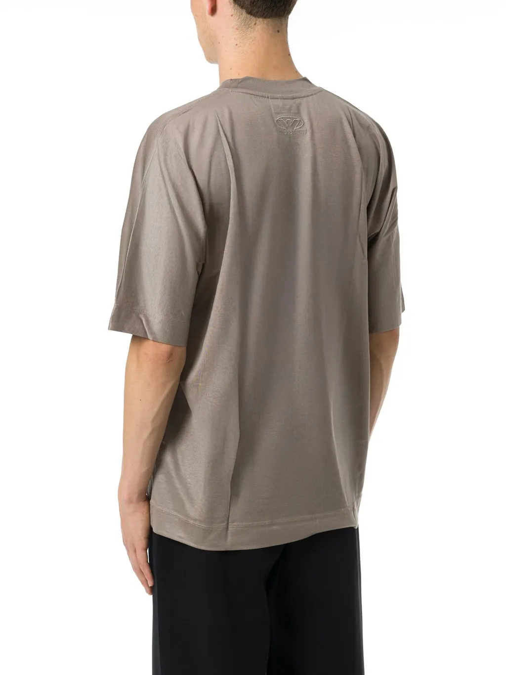 Emporio Armani Logo Embroidered Crewneck T-Shirt