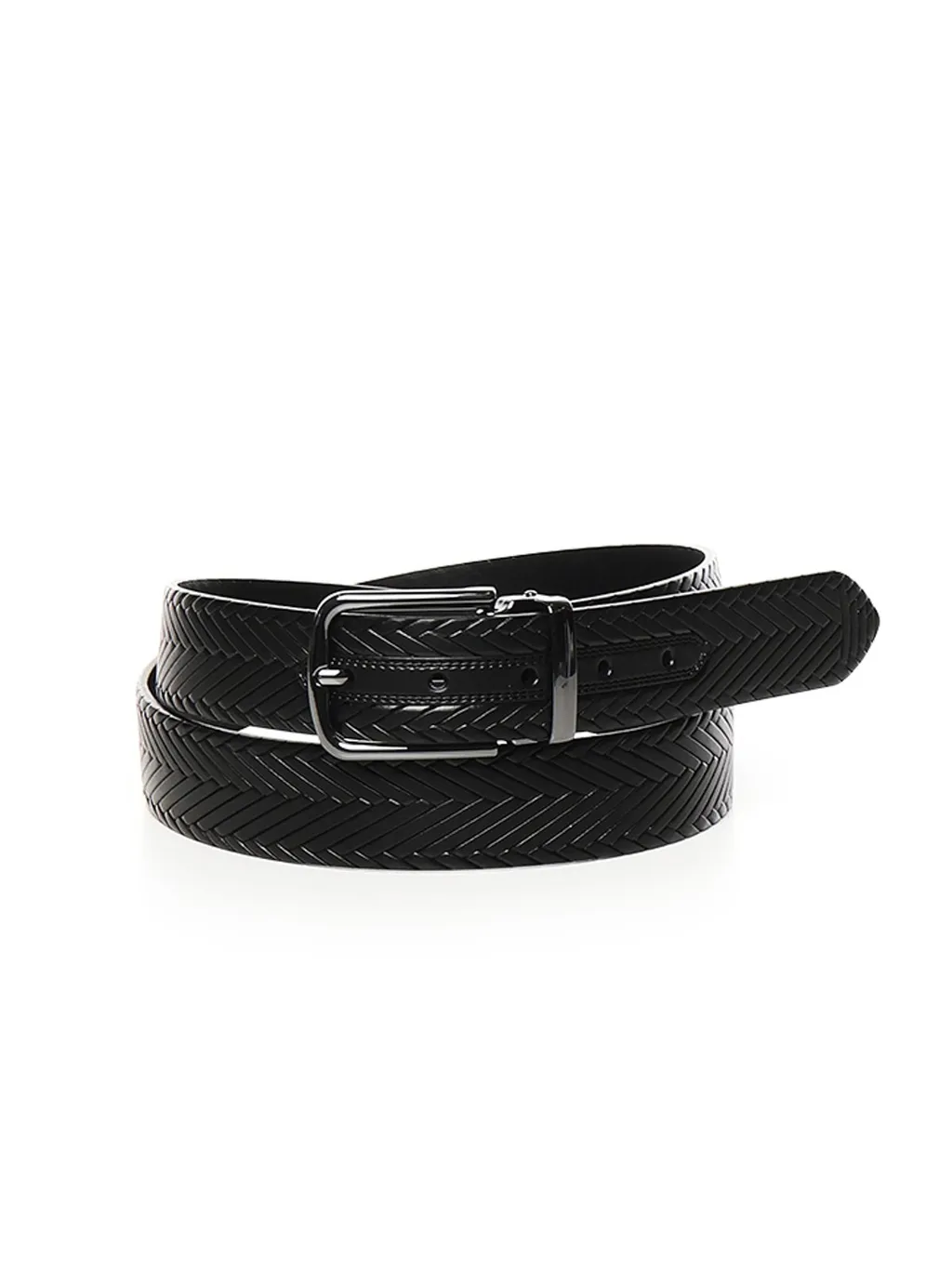 Emporio Armani Braided Buckle Belt