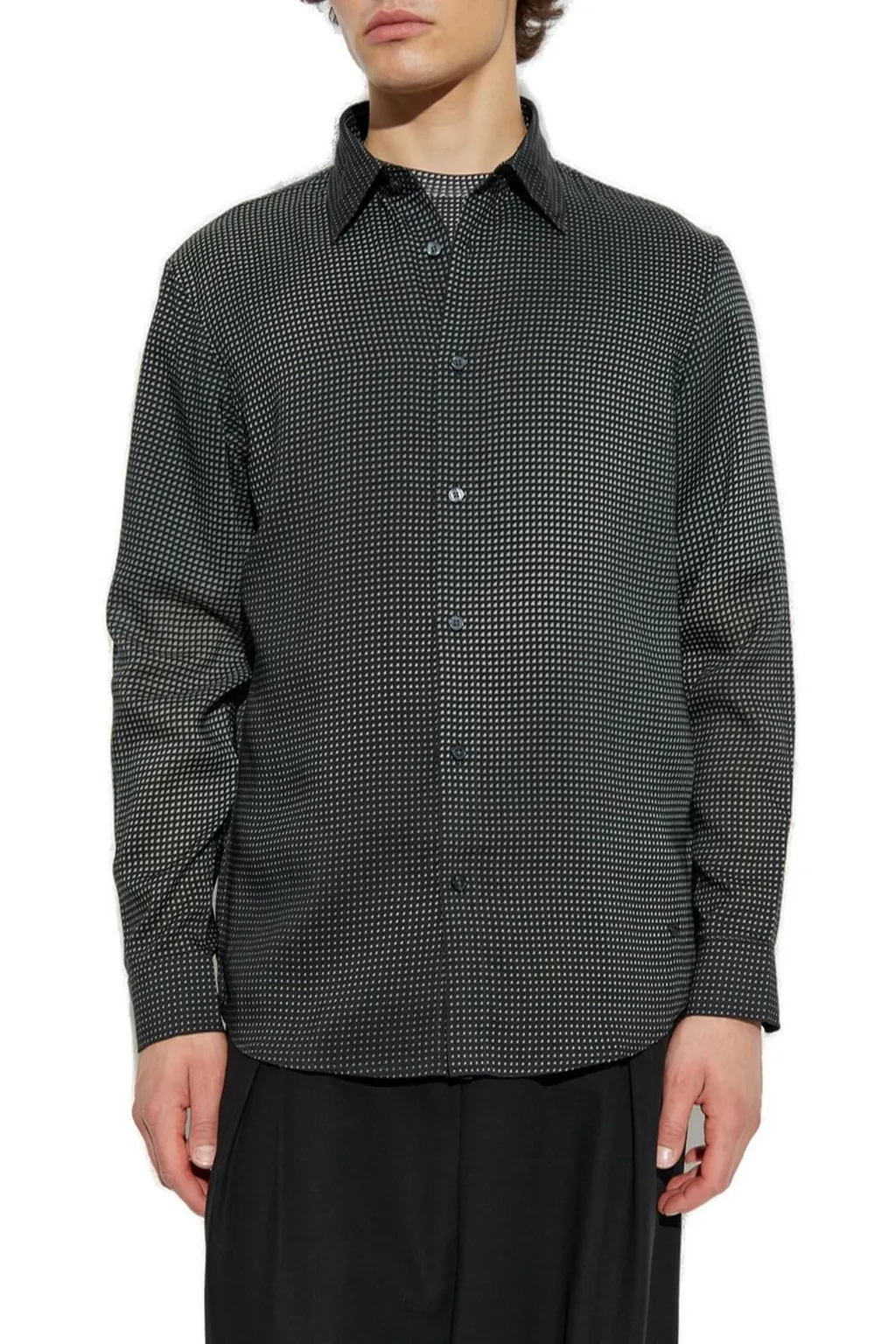 Emporio Armani All-Over Printed Button-Up Shirt