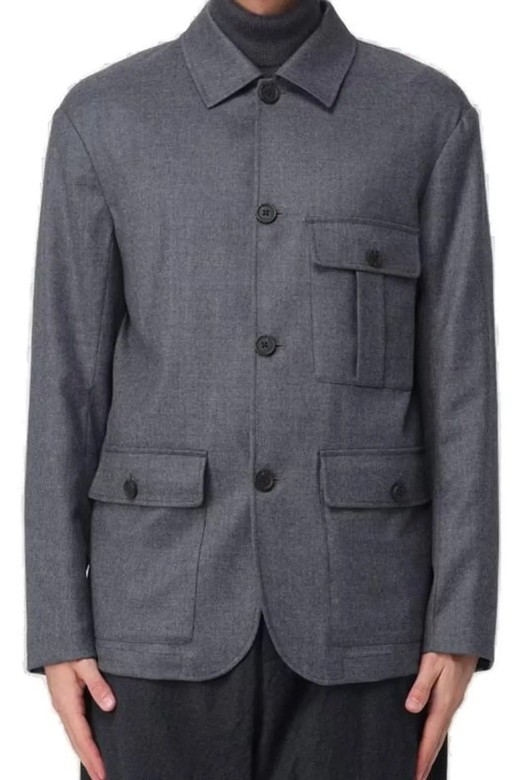 Emporio Armani Button-Up Shirt Jacket