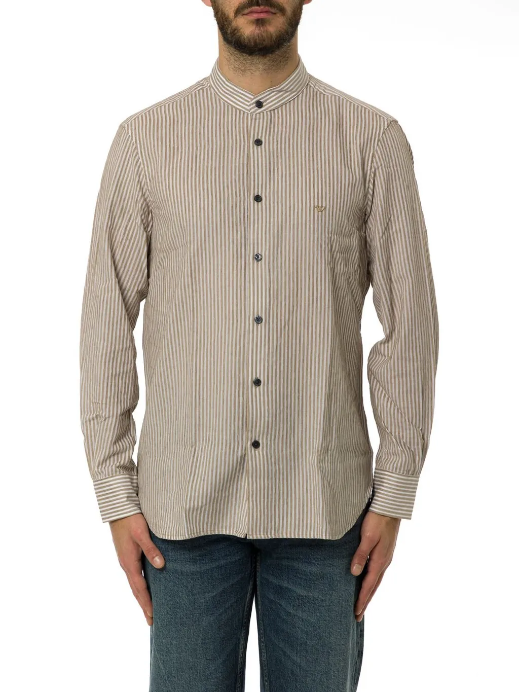 Emporio Armani Striped Button-Up Shirt