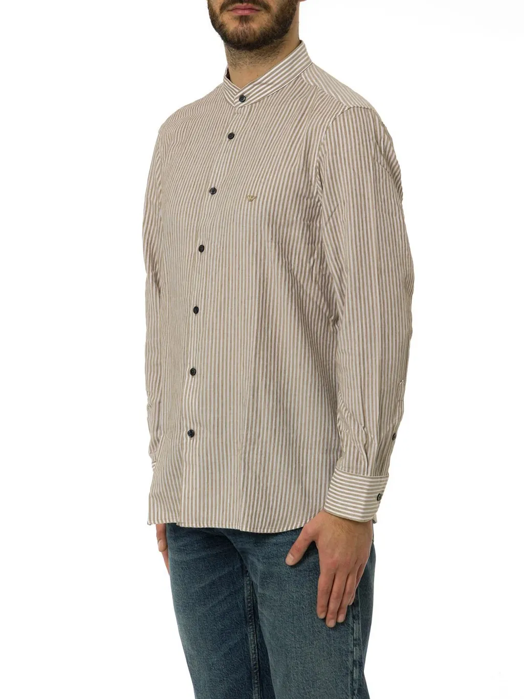 Emporio Armani Striped Button-Up Shirt