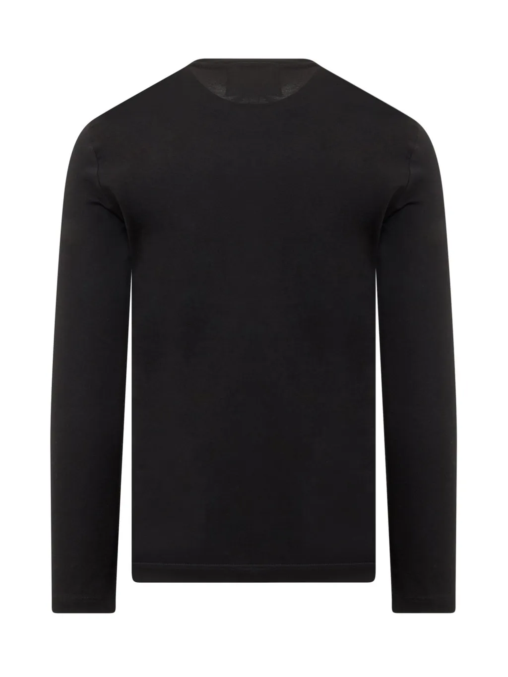 Emporio Armani Logo-Patch Long-Sleeved Crewneck T-Shirt