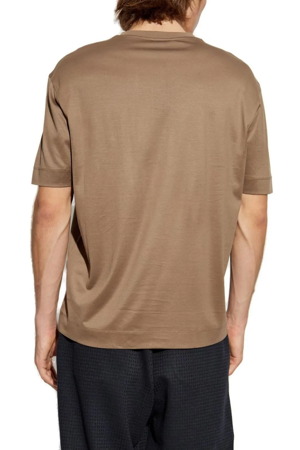 Emporio Armani Logo Patch Crewneck T-Shirt