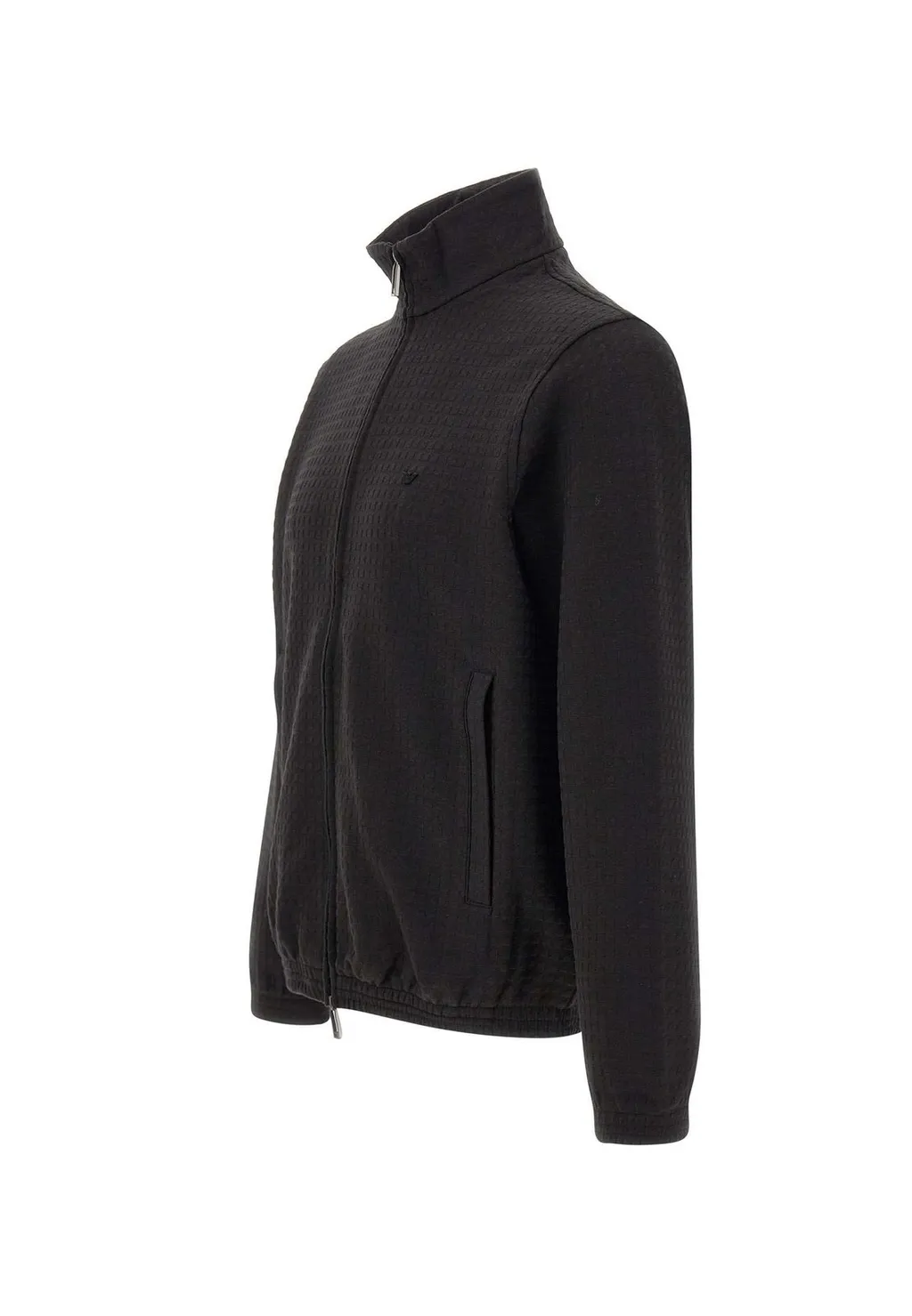 Emporio Armani Logo Embroidered Zip-Up Sweatshirt